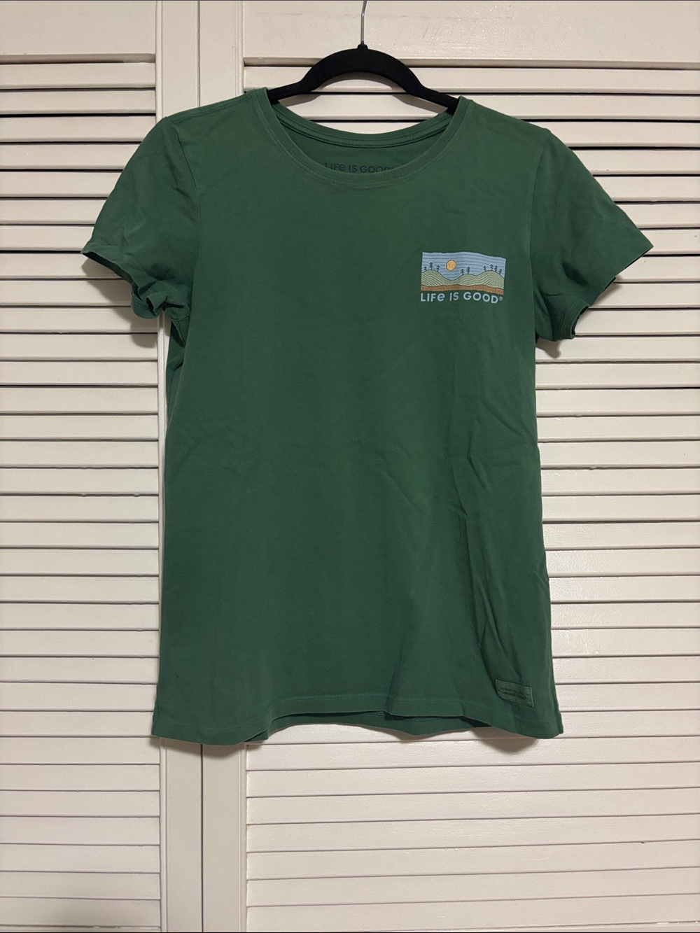 Life Is Good Forest Green Graphic Tee